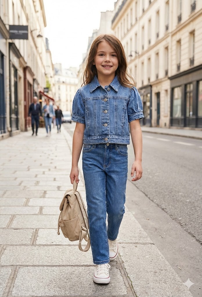 Grossiste Grasstar - Veste en jean à manches courtes