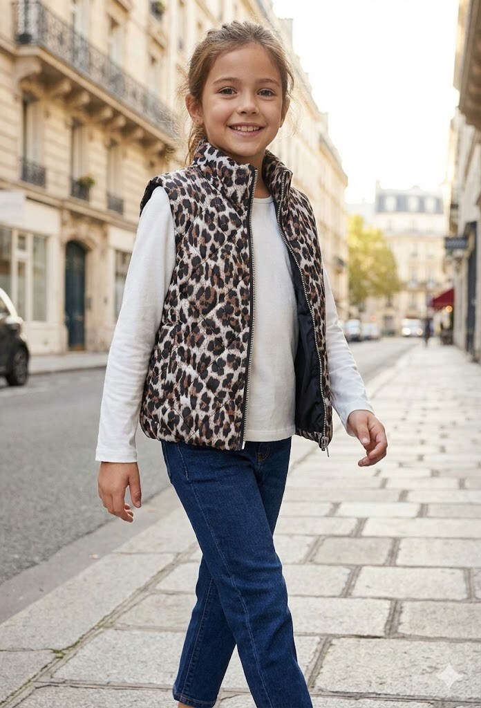 Grossiste Grasstar - Gilet sans manches imprimé animalier