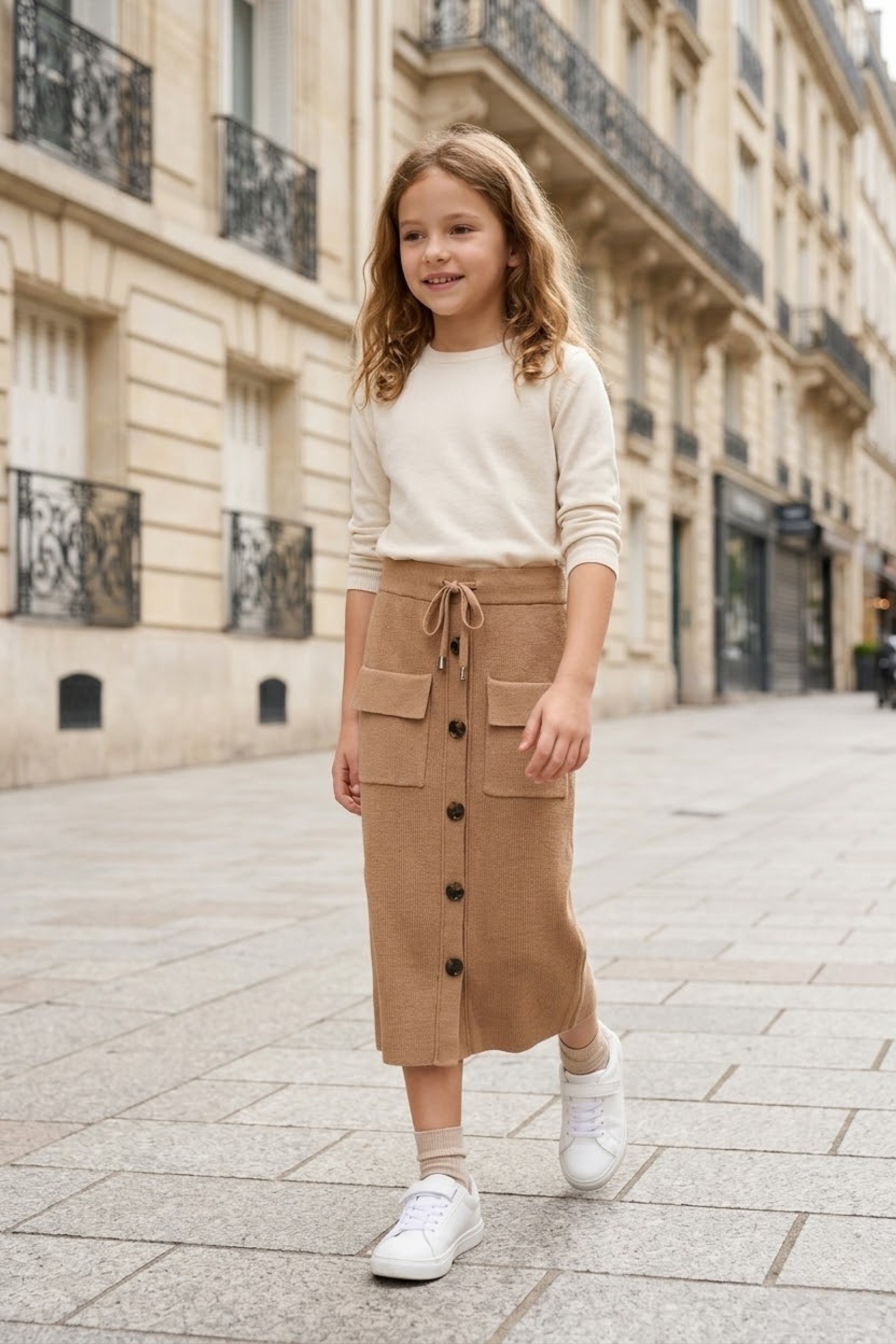 Grossiste Grasstar - Jupe midi confortable avec poches