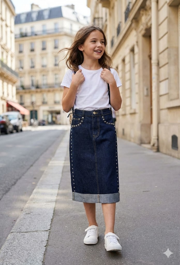 Grossiste Grasstar - Jupe en denim avec clous