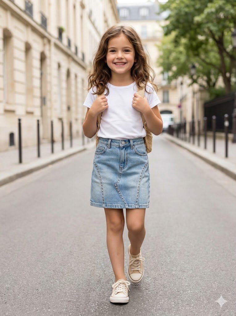 Grossiste Grasstar - Jupe en jean à détails uniques