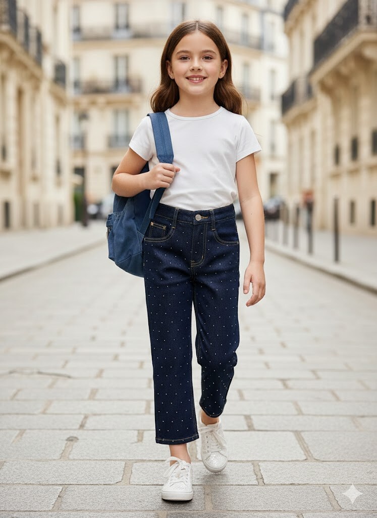 Grossiste Grasstar - Jean culotte avec détails brodés