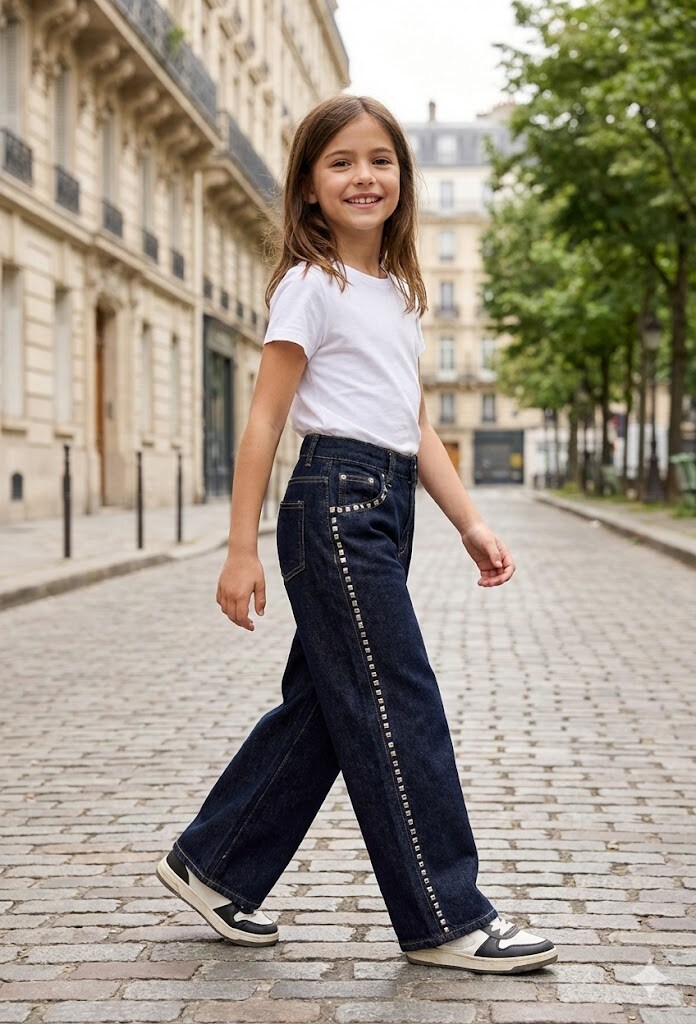 Grossiste Grasstar - Jean évasé avec détails
