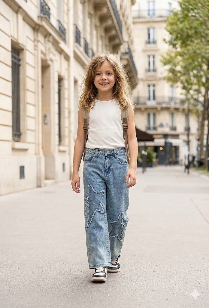 Grossiste Grasstar - Pantalon jeans avec étoiles