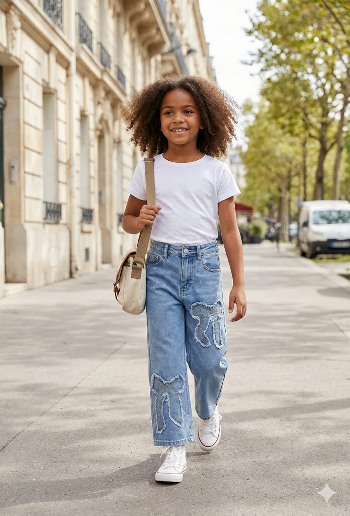 Grossiste Grasstar - Jean oversized avec broderies