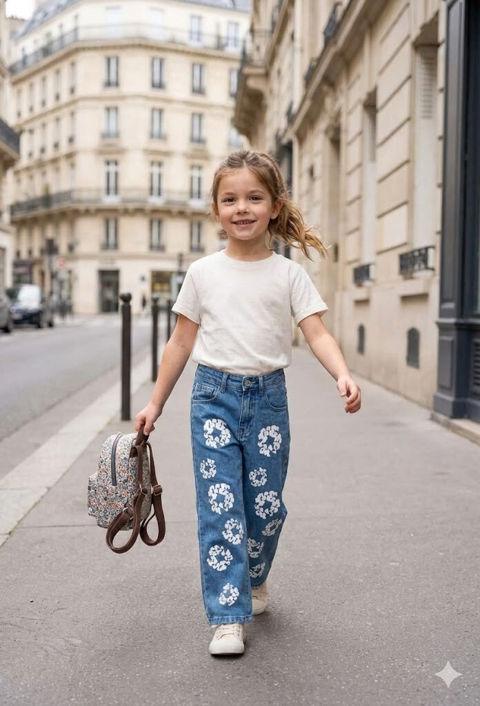Grossiste Grasstar - Jean fille Imprimé Décontracté