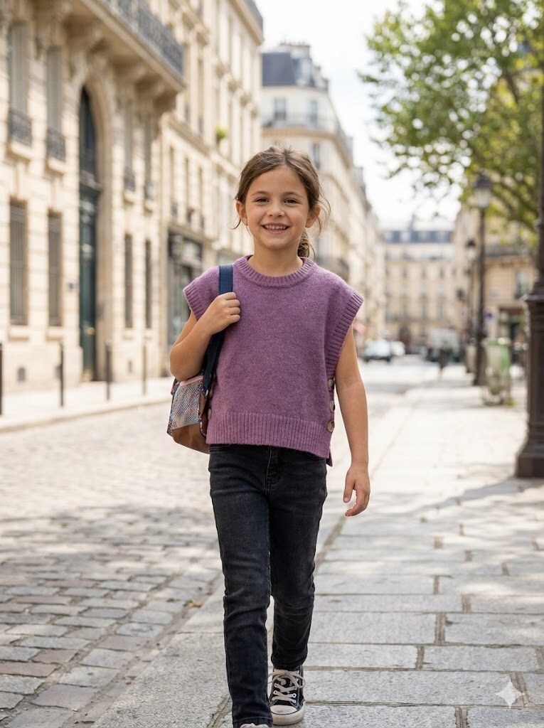 Grossiste Grasstar - Pull sans manches avec boutons