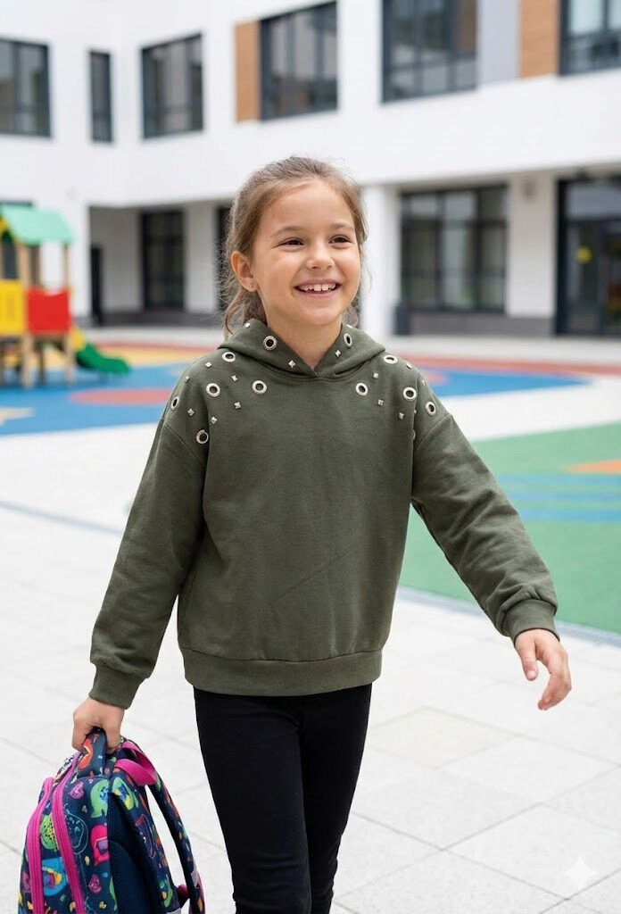 Großhändler Grasstar - Sweatshirt mit hohem Kragen und Ösen