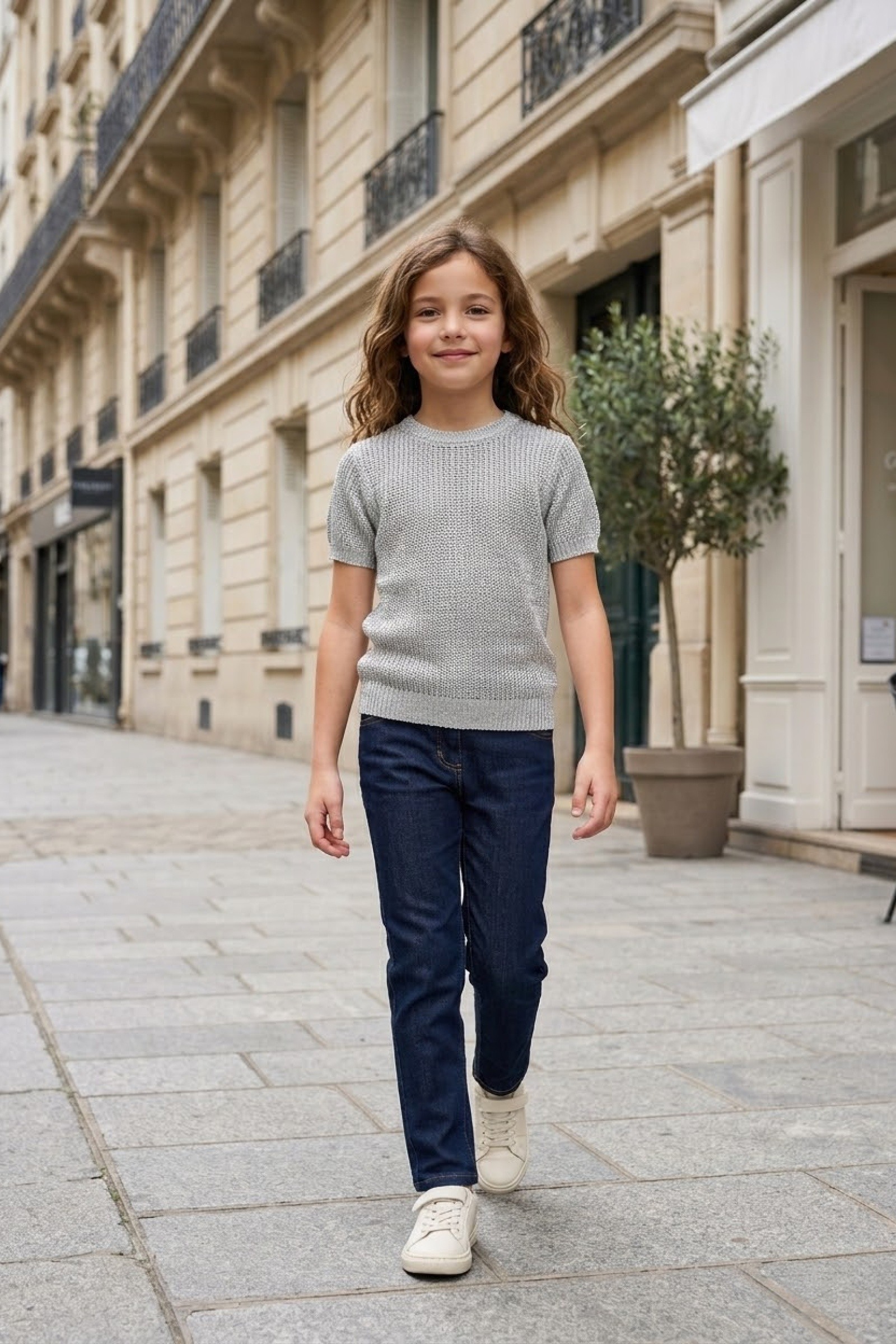Grossiste Grasstar - Top Femme Ajouté avec Manches Courtes