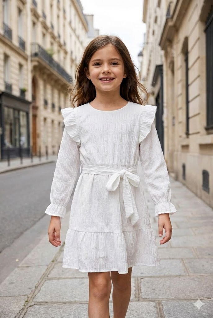 Grossiste Grasstar - Robe à volants et ceinture