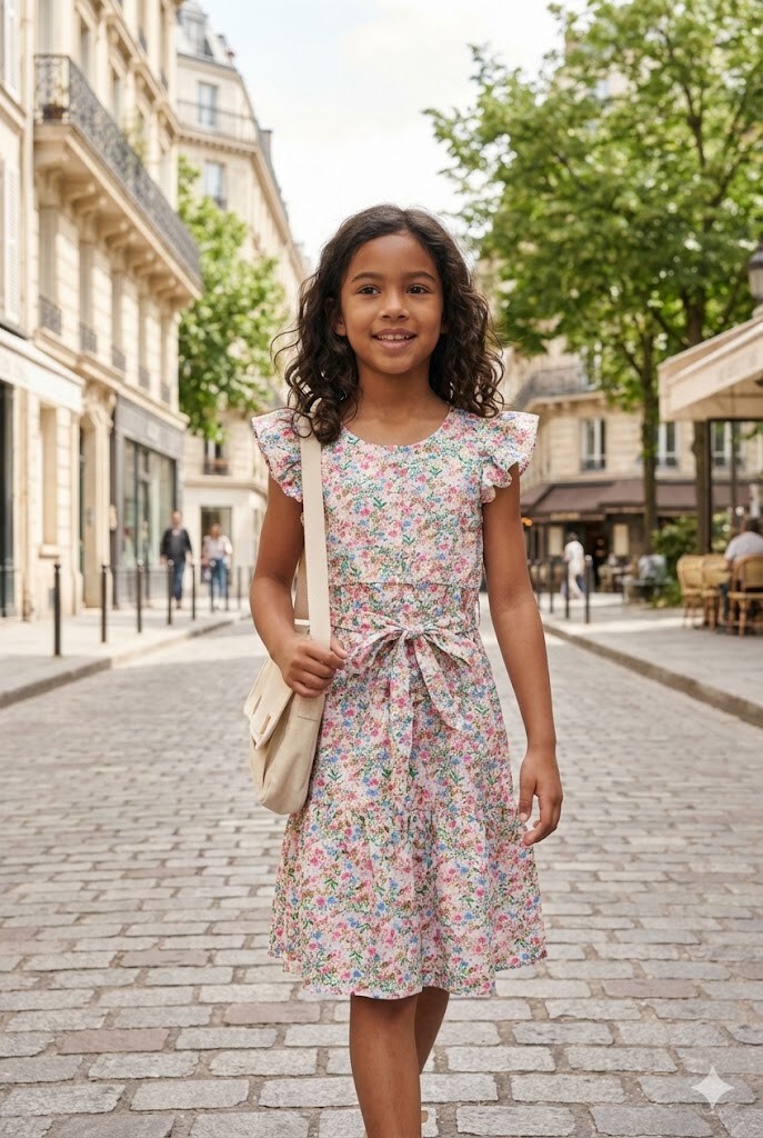 Grossiste Grasstar - Robe courte à volants et ceinture