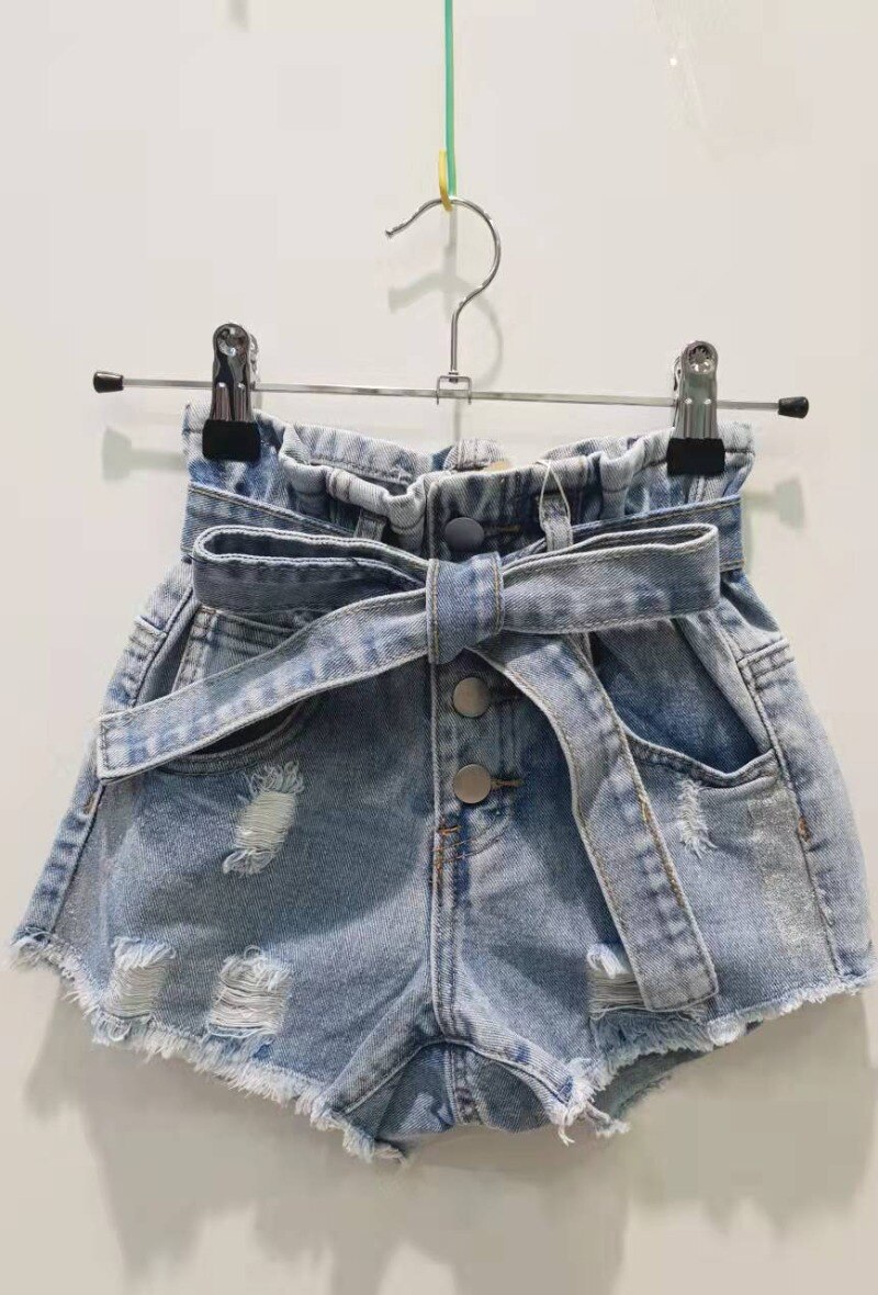 Grossiste Grasstar - SHORT  EN JEAN  DELAVE  DECHIRE