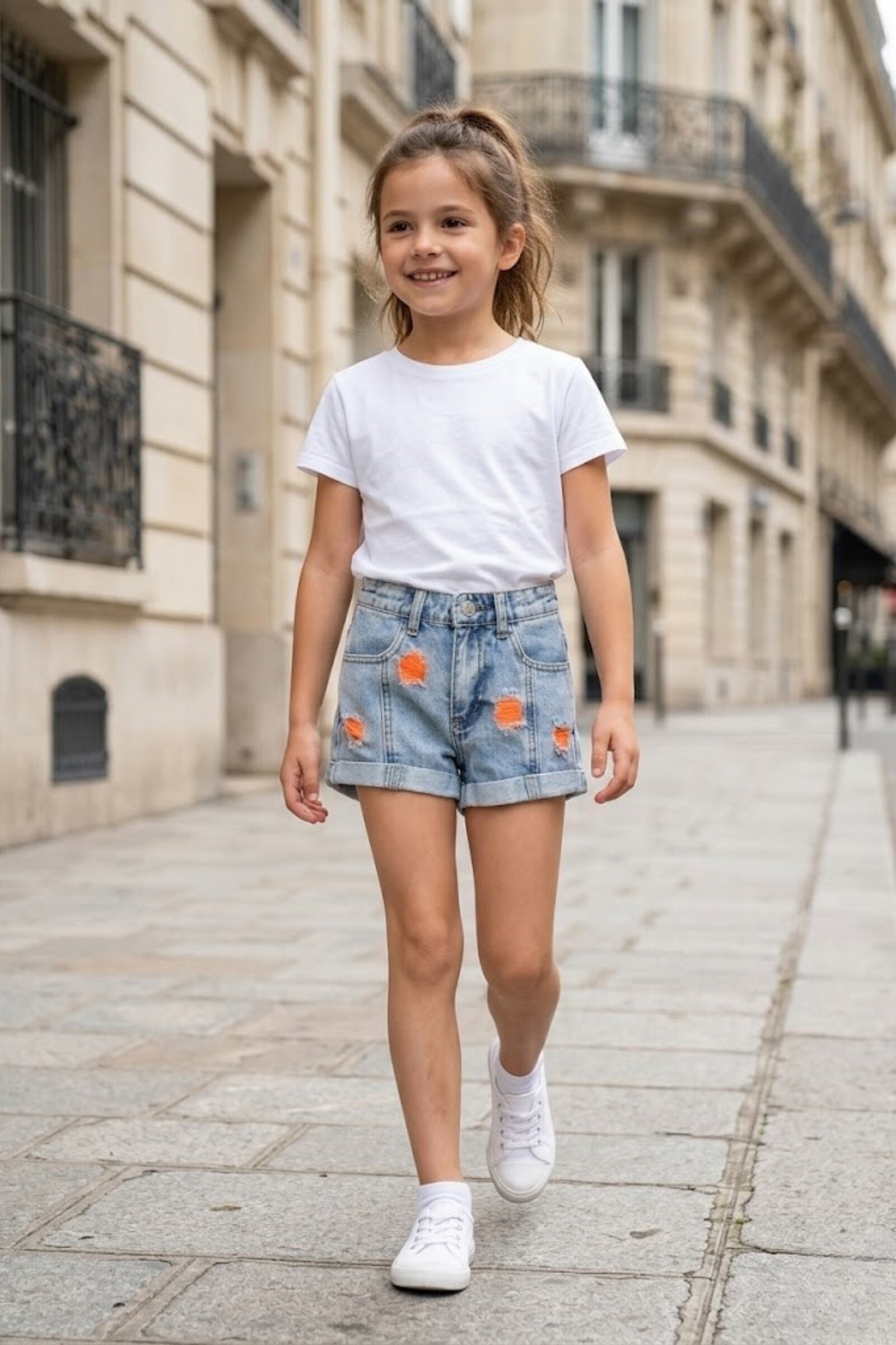 Mayorista Grasstar - Shorts de denim deshilachados