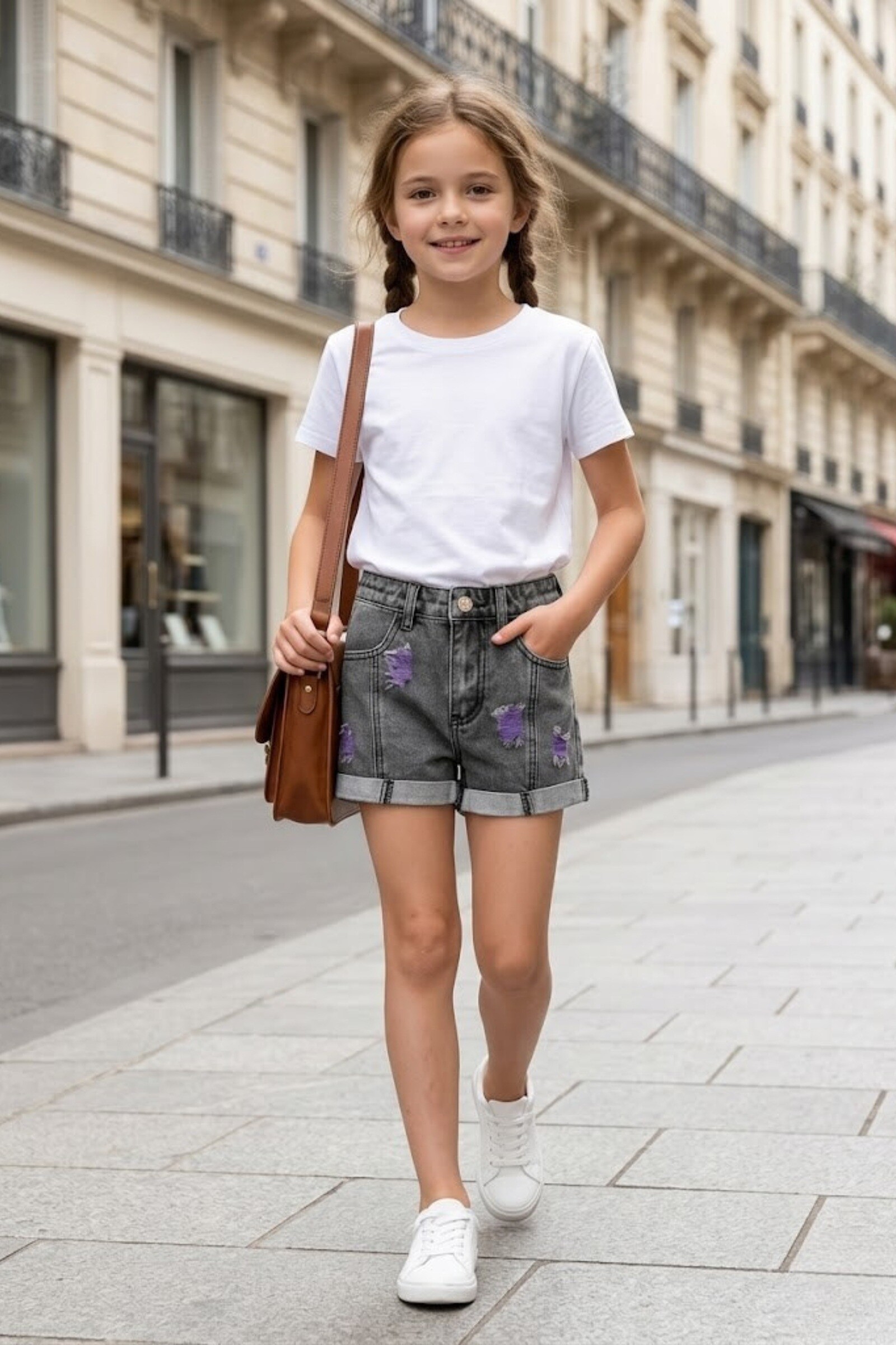 Großhändler Grasstar - Jeansshorts mit Rissen