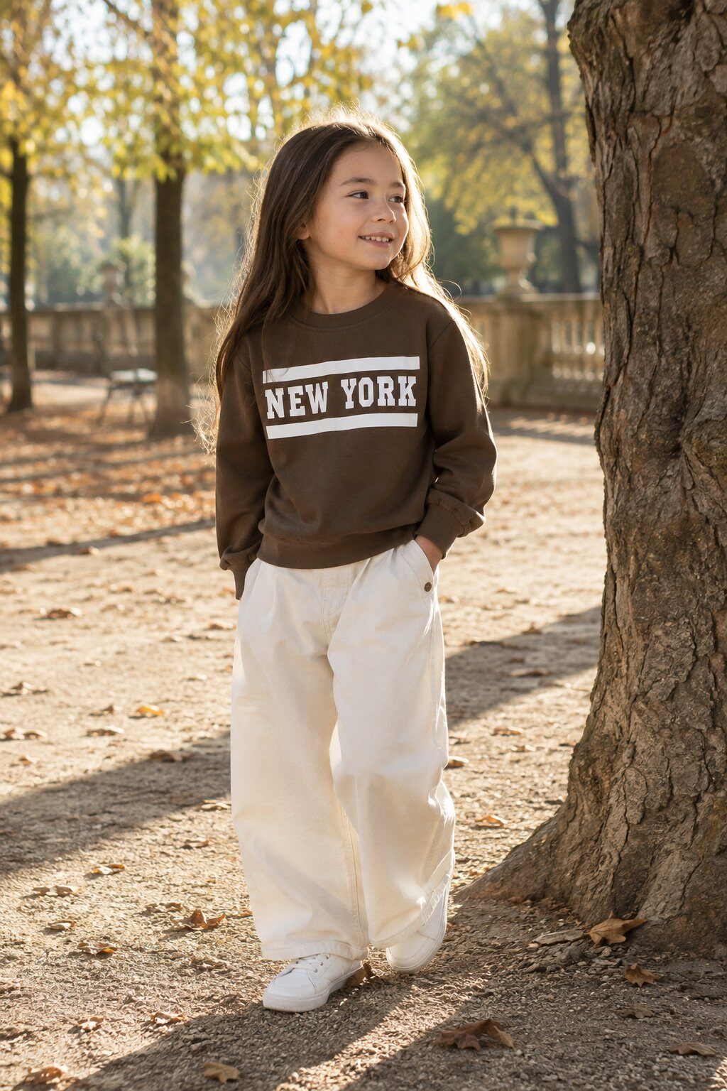 Mayorista Grasstar - Sudadera para niña con estampado de Nueva York