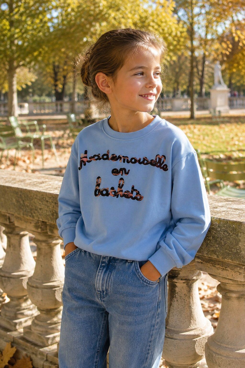 Mayorista Grasstar - Sudadera de niña con mensaje impreso