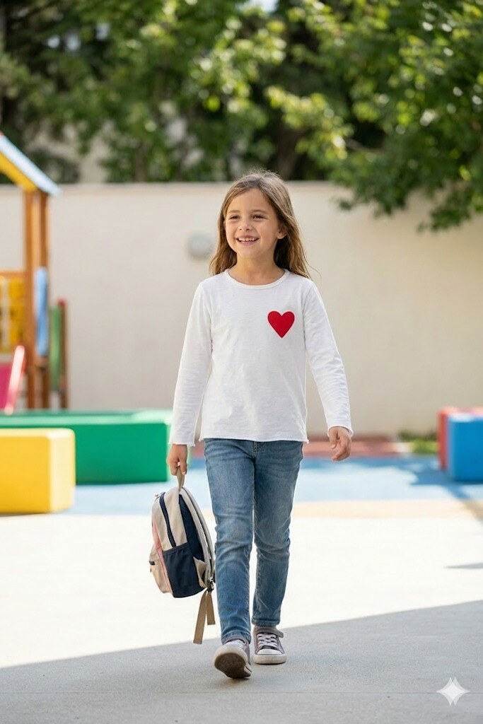 Grossiste Grasstar - T-shirt à manches longues avec cœur