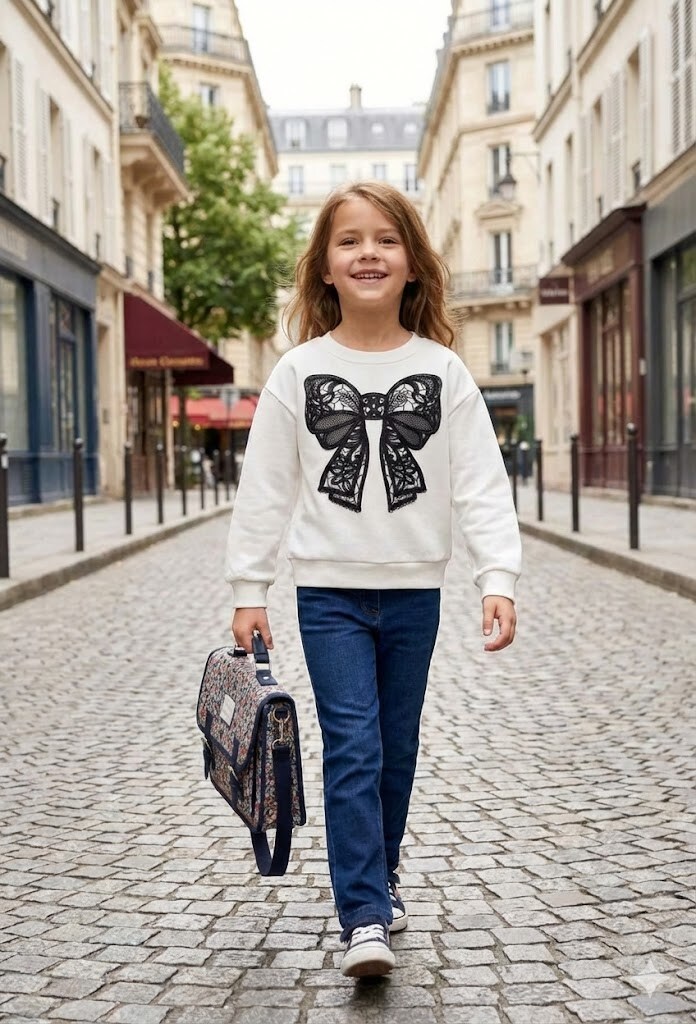 Grossiste Grasstar - Sweat à motifs dentelle