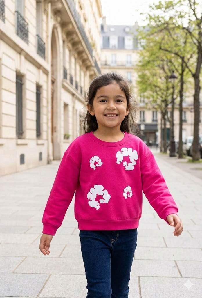 Grossiste Grasstar - Sweatshirt cropped à imprimé floral
