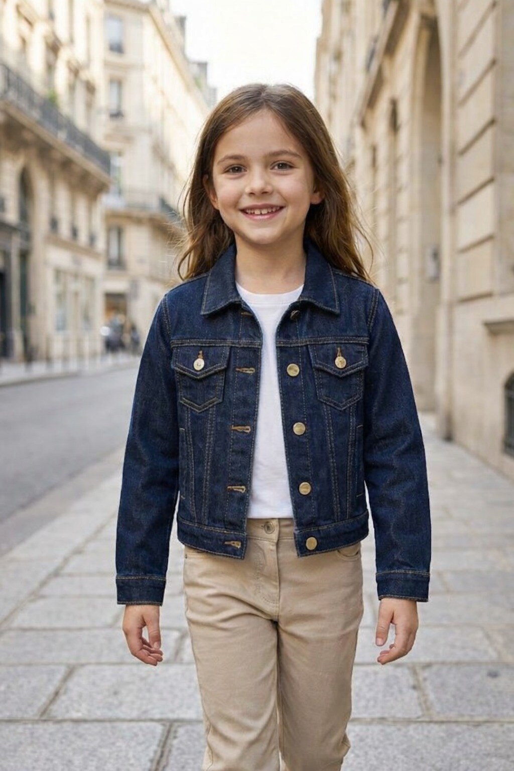 Grossiste Grasstar - Veste en jean femme avec boutons
