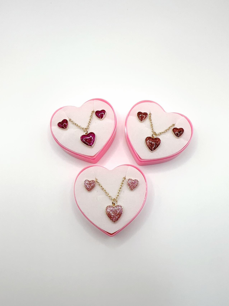 Grossiste H&T Bijoux - Ensemble collier et boucles d'oreilles