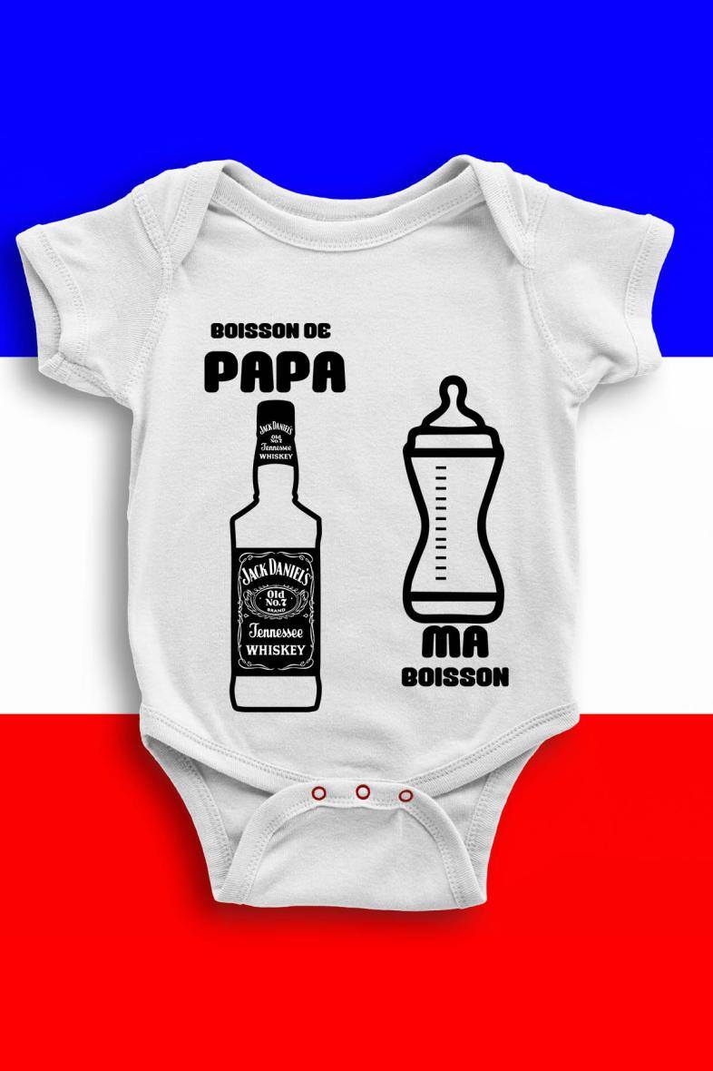 Grossiste I.A.L.D FRANCE - Body Bébé |  Ma boisson boisson papa