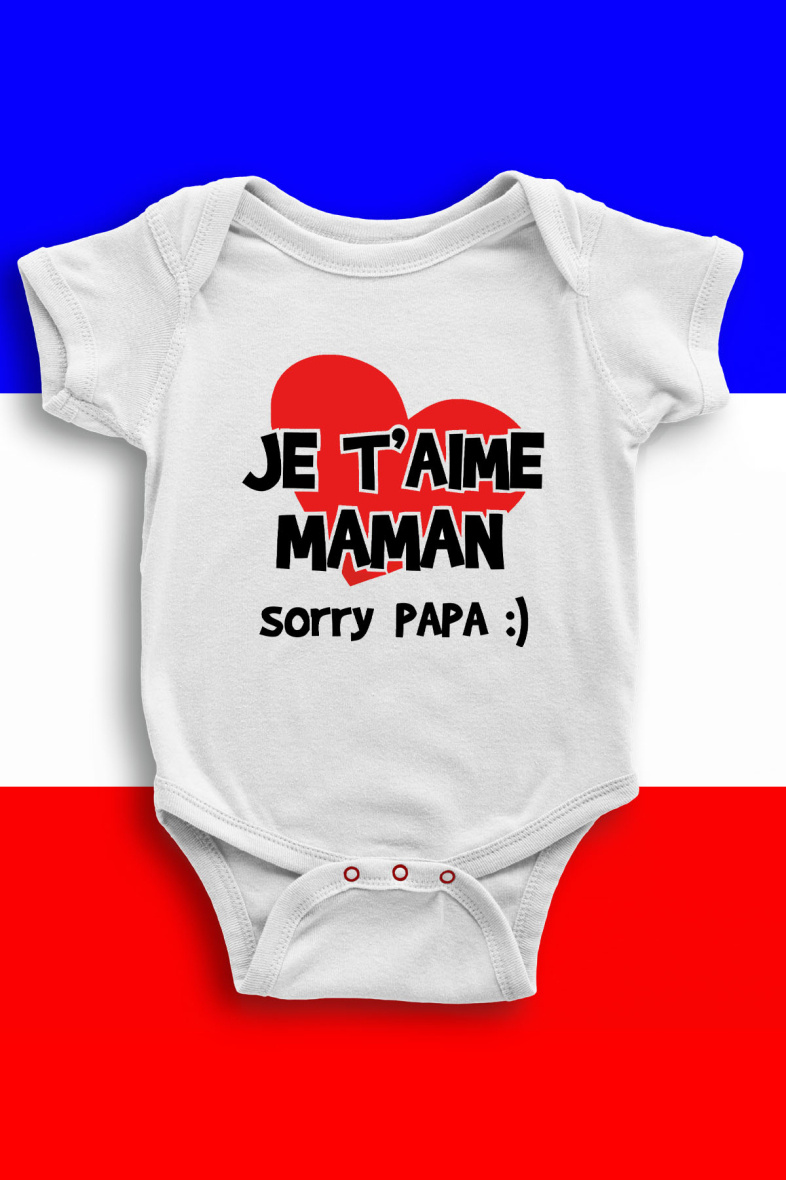 Grossiste I.A.L.D FRANCE - Body Bébé |  je t'aime maman dsl papa