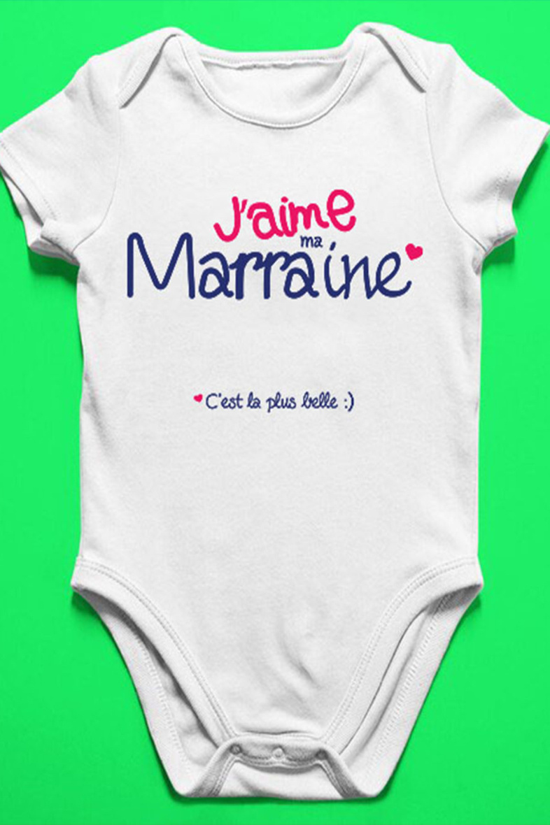Grossiste I.A.L.D FRANCE - Body Bébé | J'aime ma Marraine