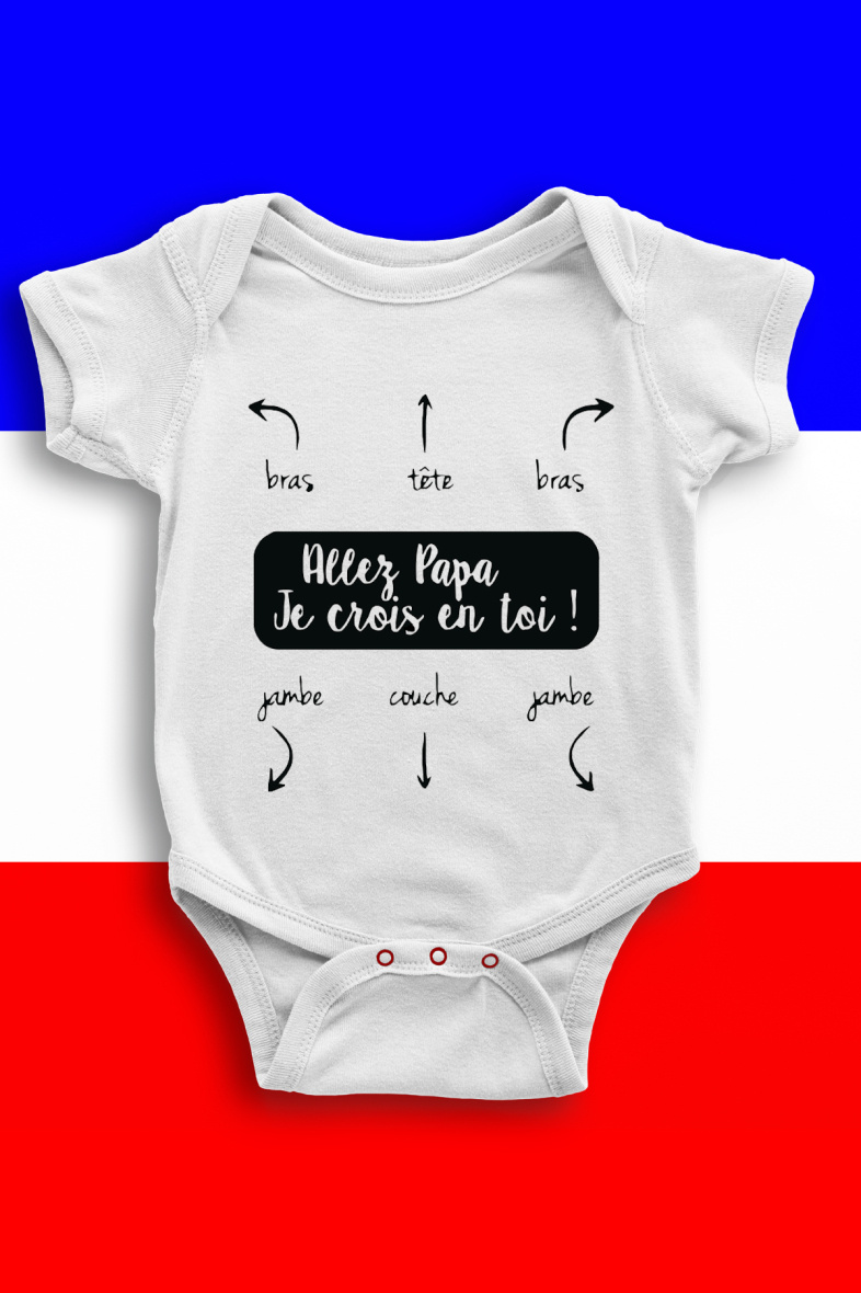 Grossista I.A.L.D FRANCE - Body Bambino | Papà io credo in te