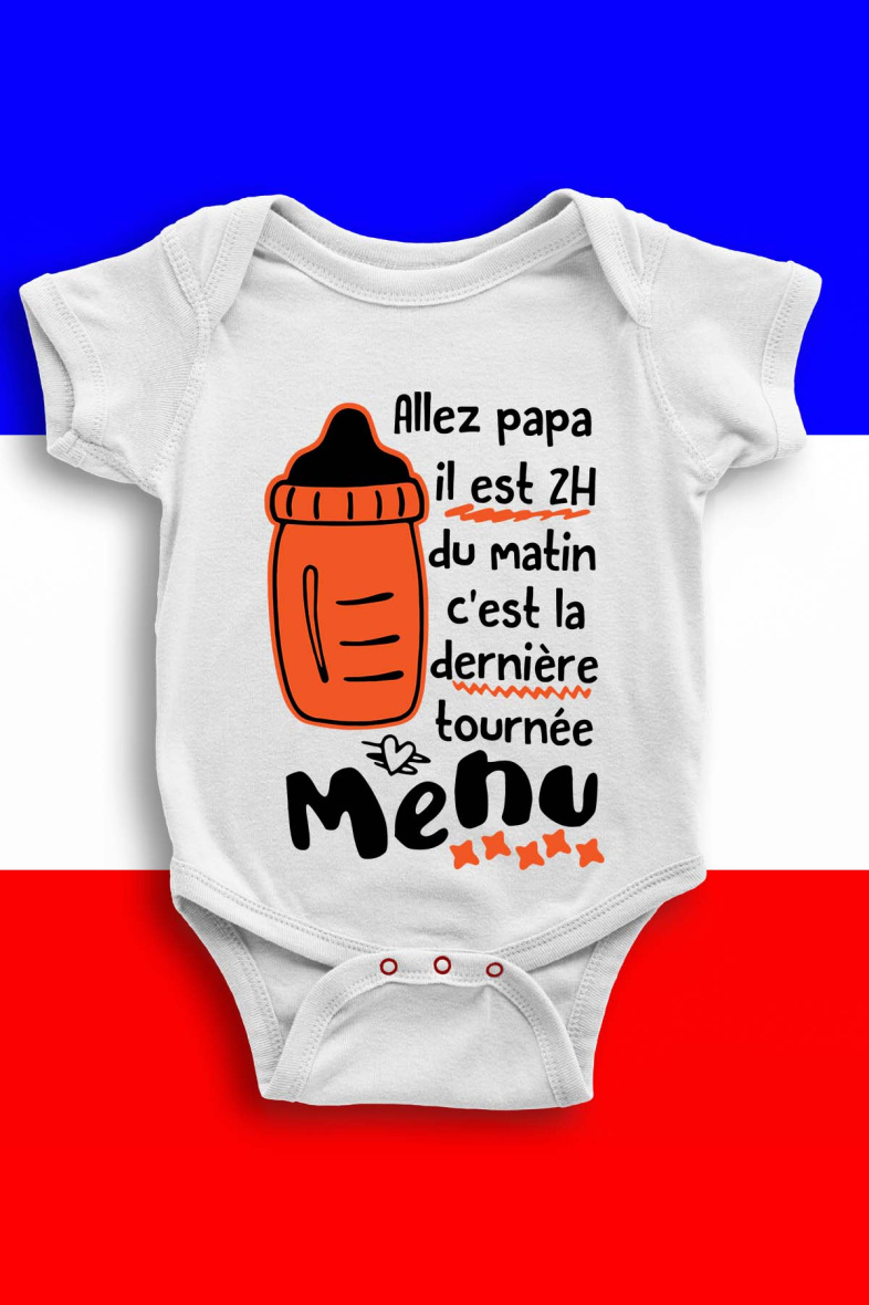 Grossista I.A.L.D FRANCE - Body Bébé | Papa 2H del mattino