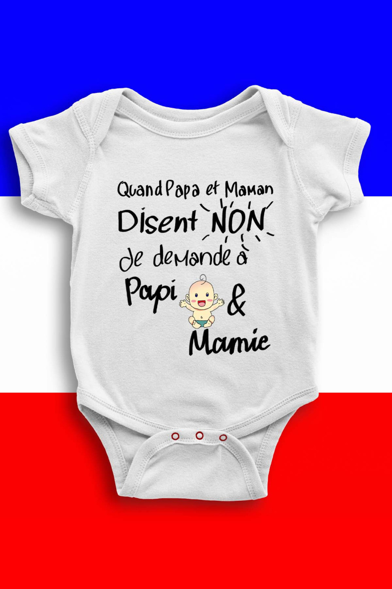 Grossista I.A.L.D FRANCE - Body Bambino | Papà mamma dice no