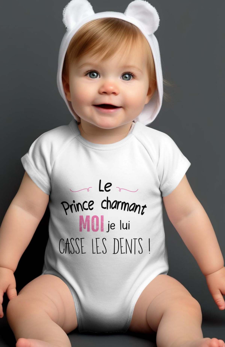 Wholesaler I.A.L.D FRANCE - Baby Girl Bodysuit | casse les dents