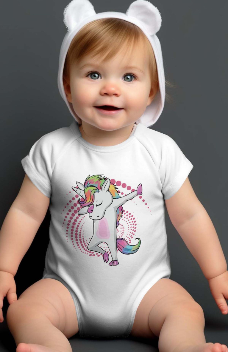 Wholesaler I.A.L.D FRANCE - Baby Girl Bodysuit | licorne disco