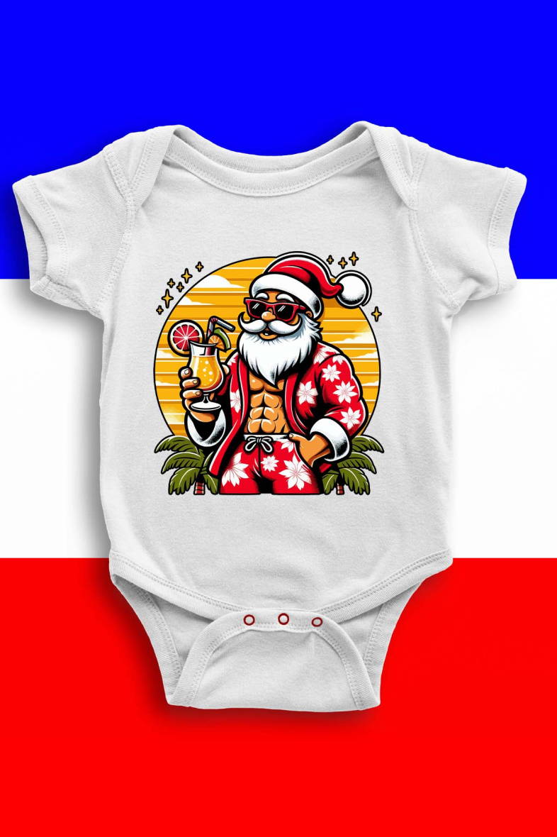 Grossista I.A.L.D FRANCE - Body per bambina | Cocktail di Babbo Natale