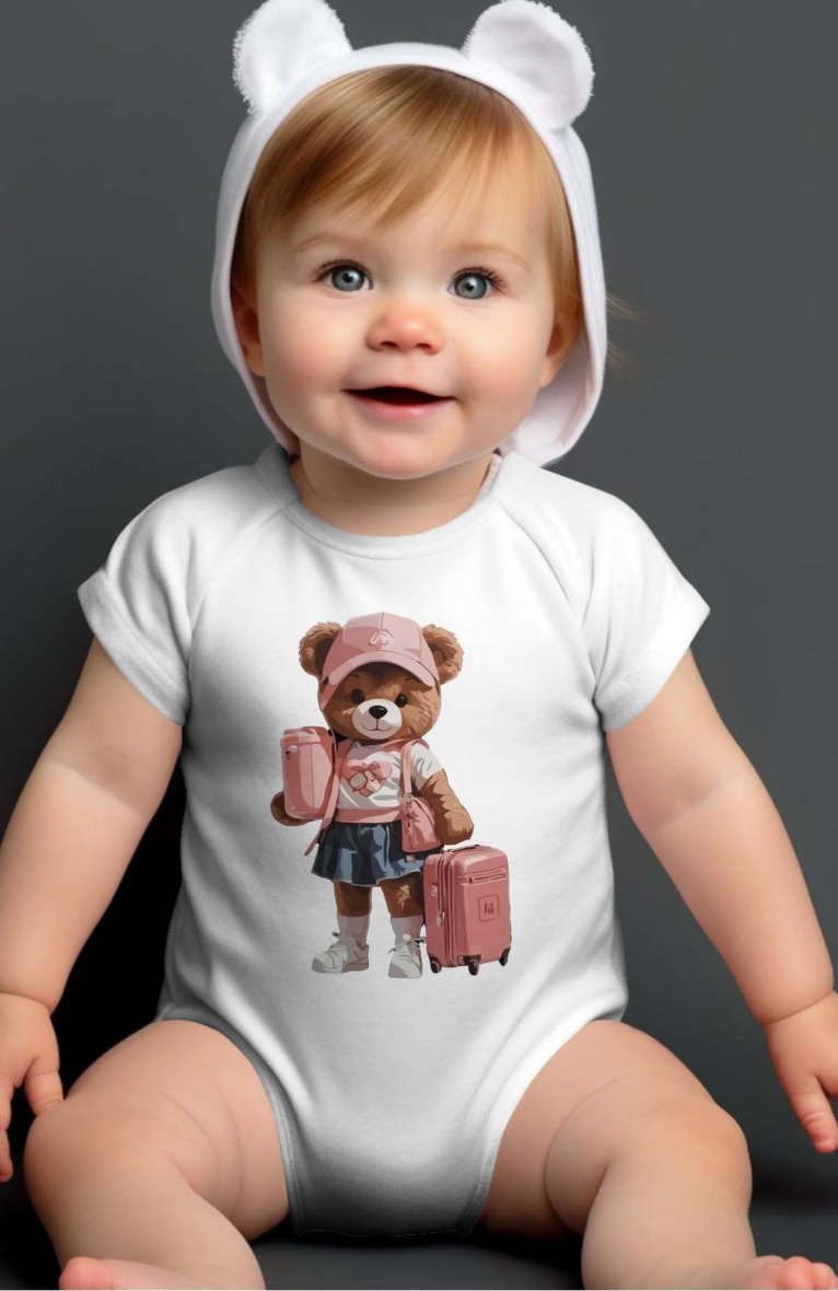 Grossiste I.A.L.D FRANCE - Body Bébé Fille - Girl peluche