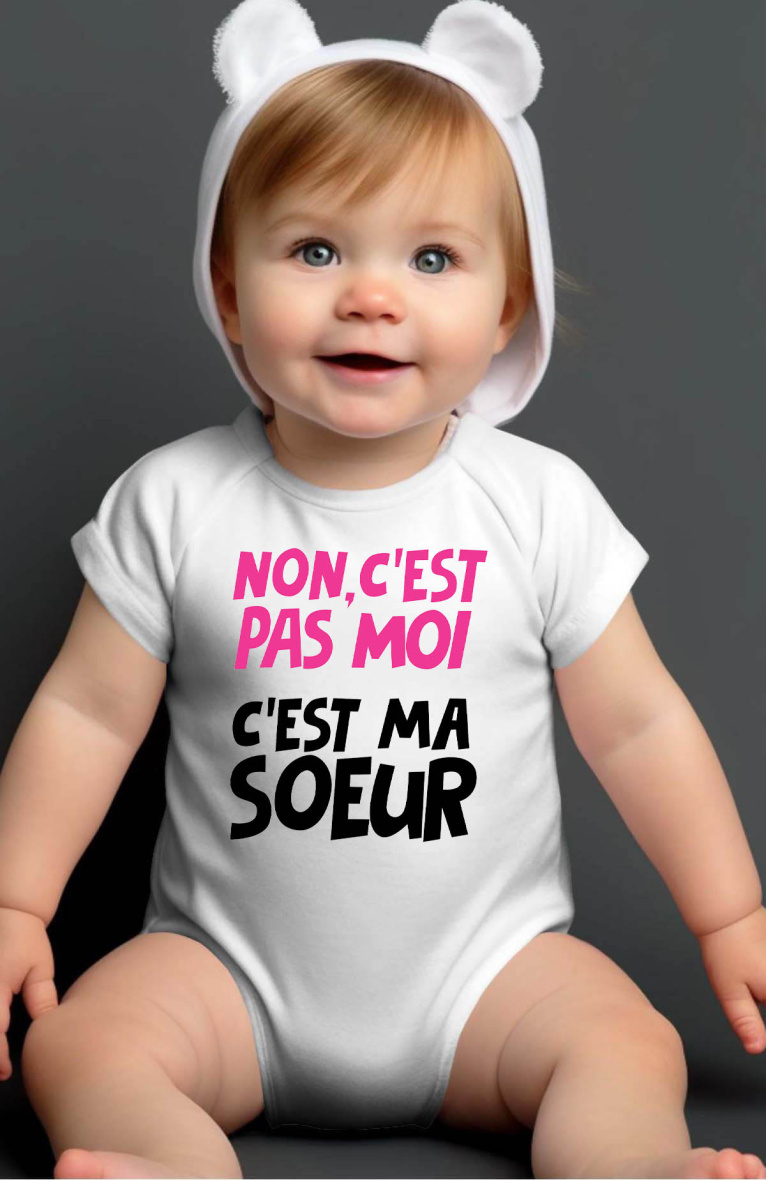 Großhändler I.A.L.D FRANCE - C my sister Girl – Baby-Body für Mädchen