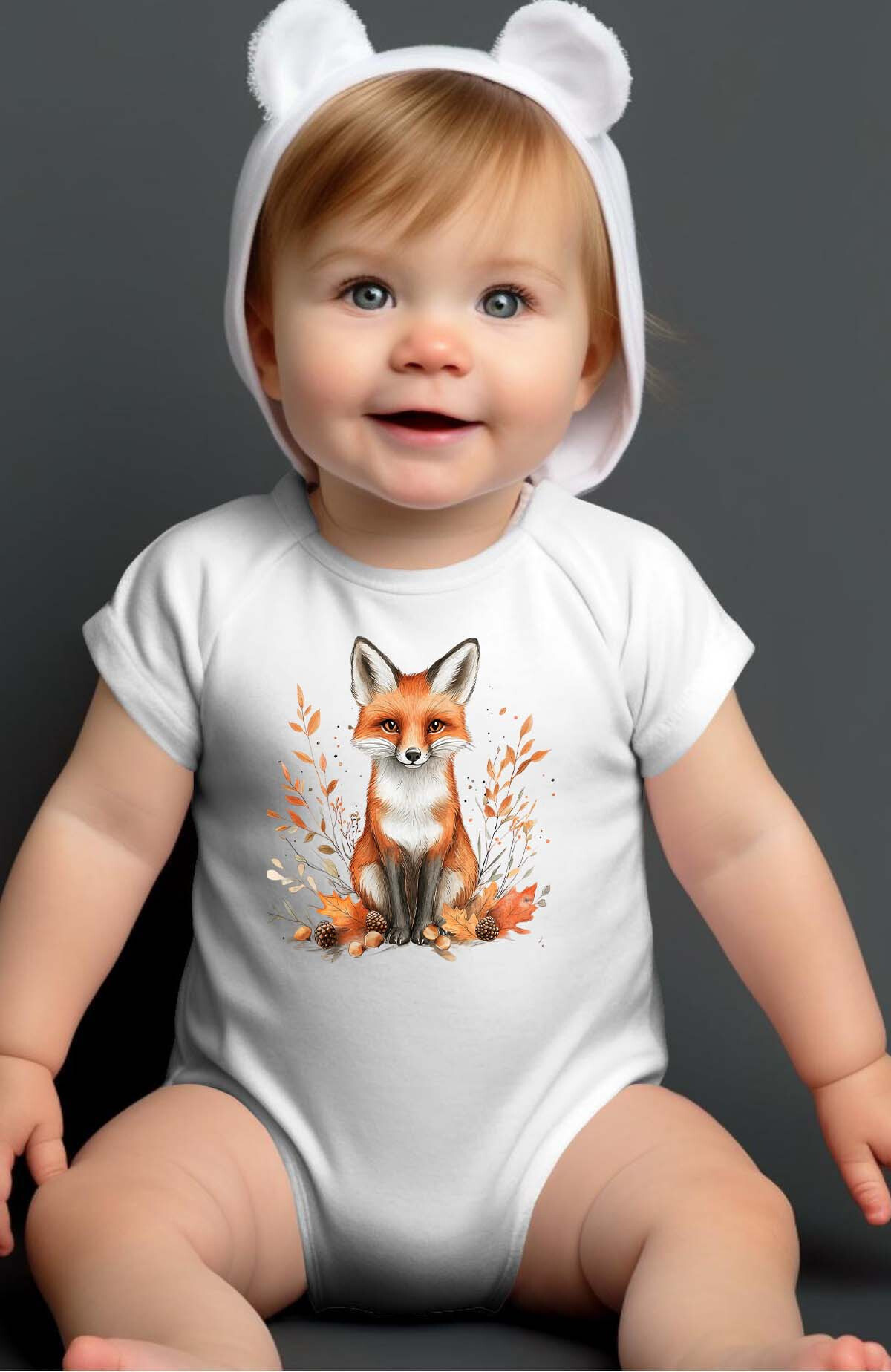 Großhändler I.A.L.D FRANCE - Autumn Fox - Baby-Mädchen-Body