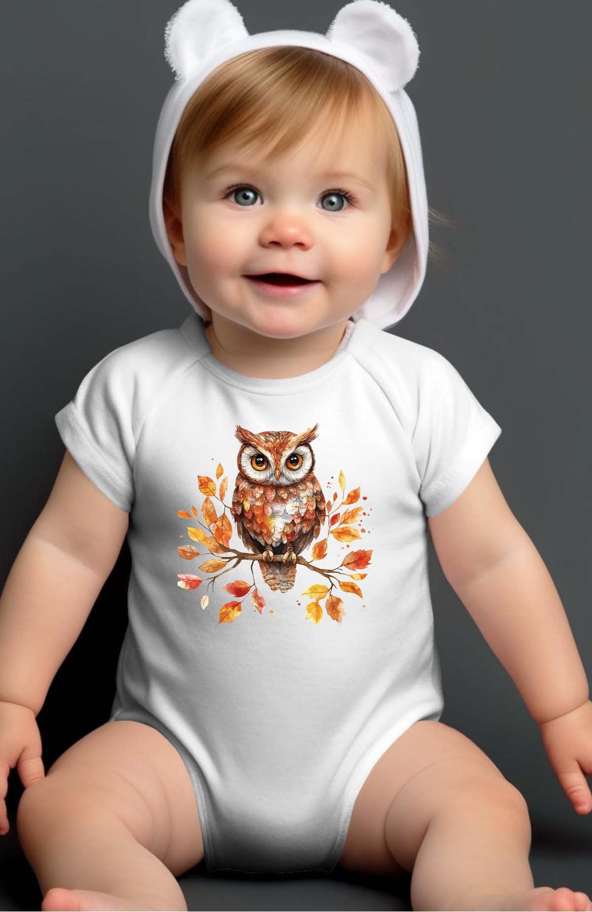 Wholesaler I.A.L.D FRANCE - Autumn Hiboux - Baby Girl  Bodysuit