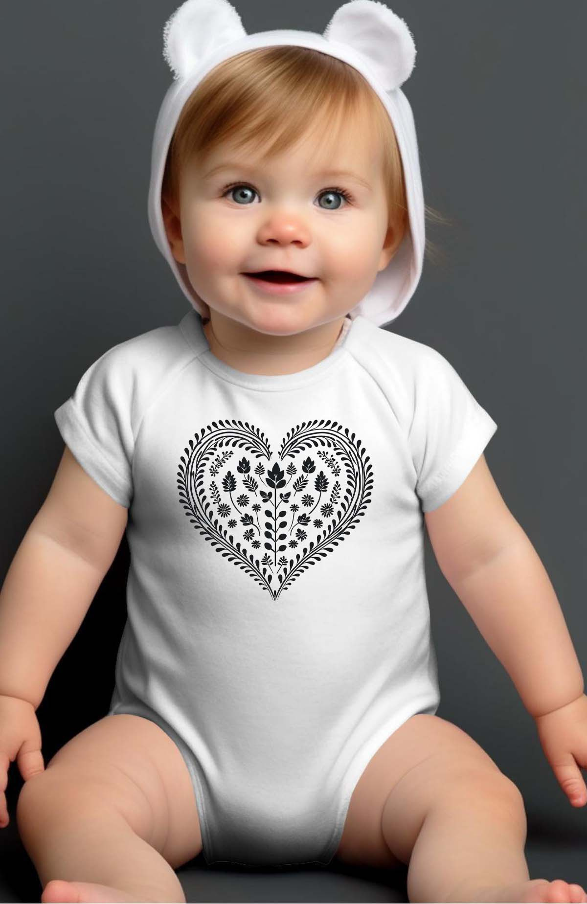 Grossiste I.A.L.D FRANCE - Scandinav heart - Body bébé Fille
