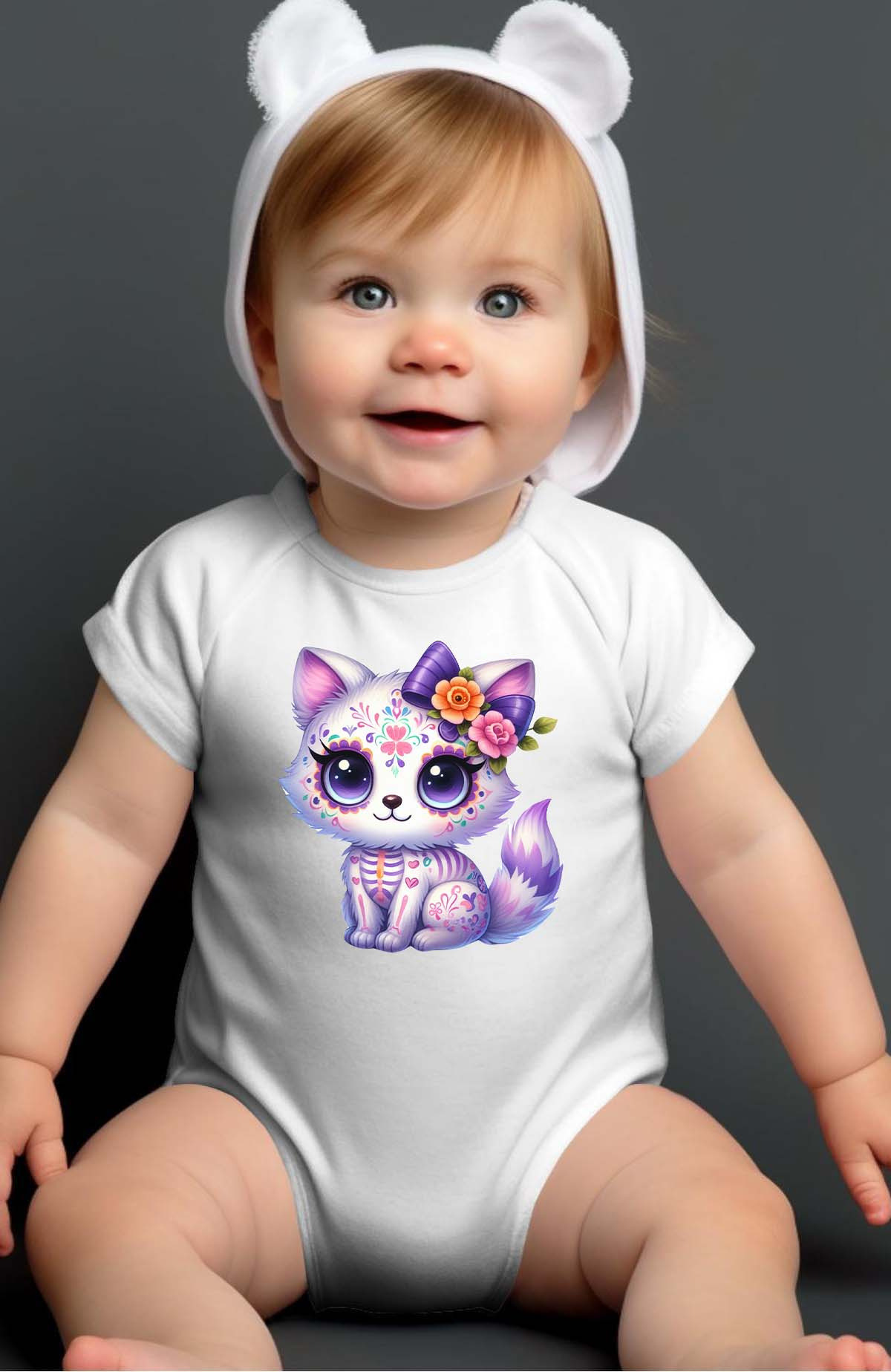 Wholesaler I.A.L.D FRANCE - Chat jolie - Baby Girl  Bodysuit