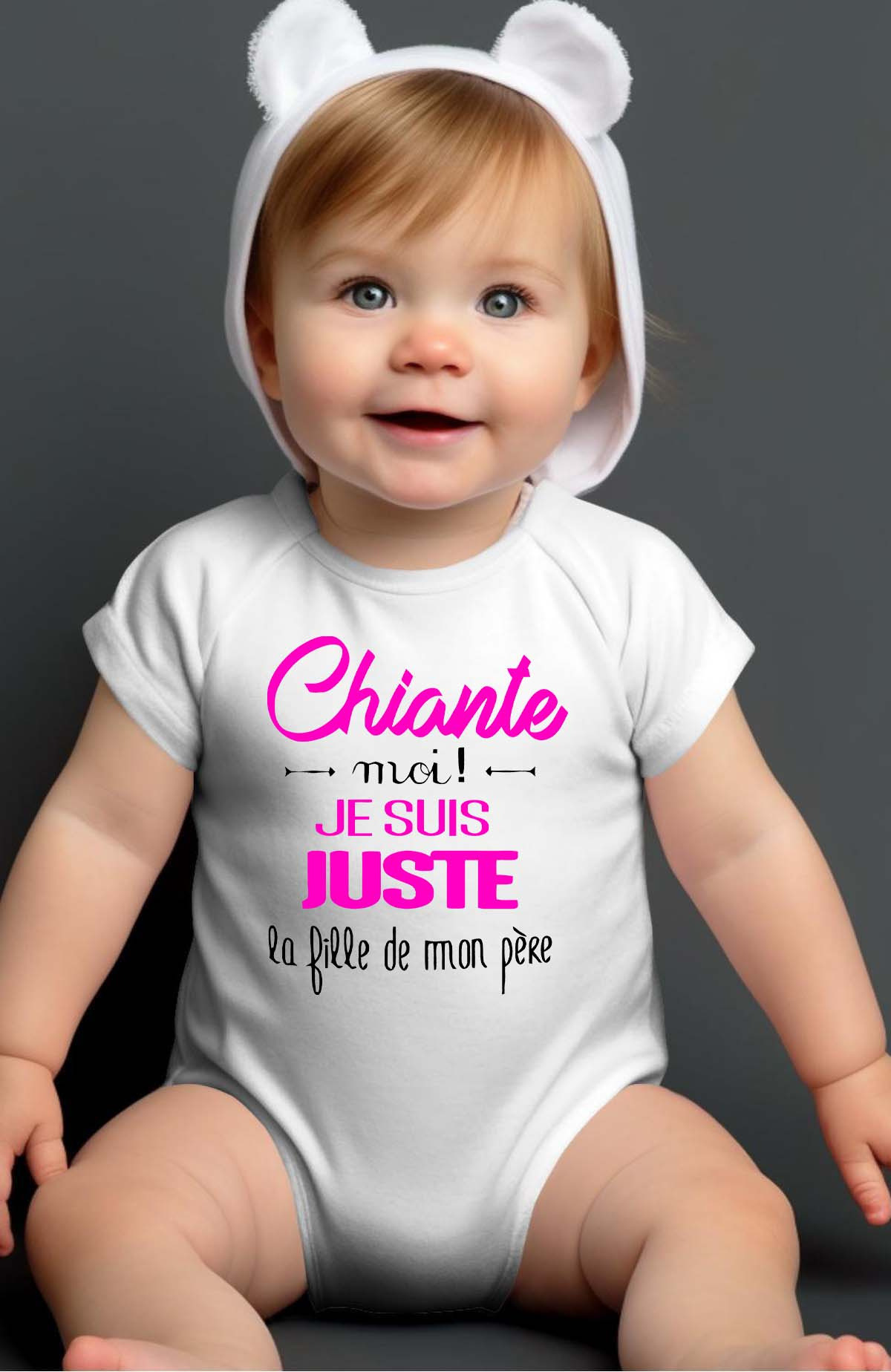 Großhändler I.A.L.D FRANCE - Langweilige Tochter, mein Vater – Baby-Body für Mädchen