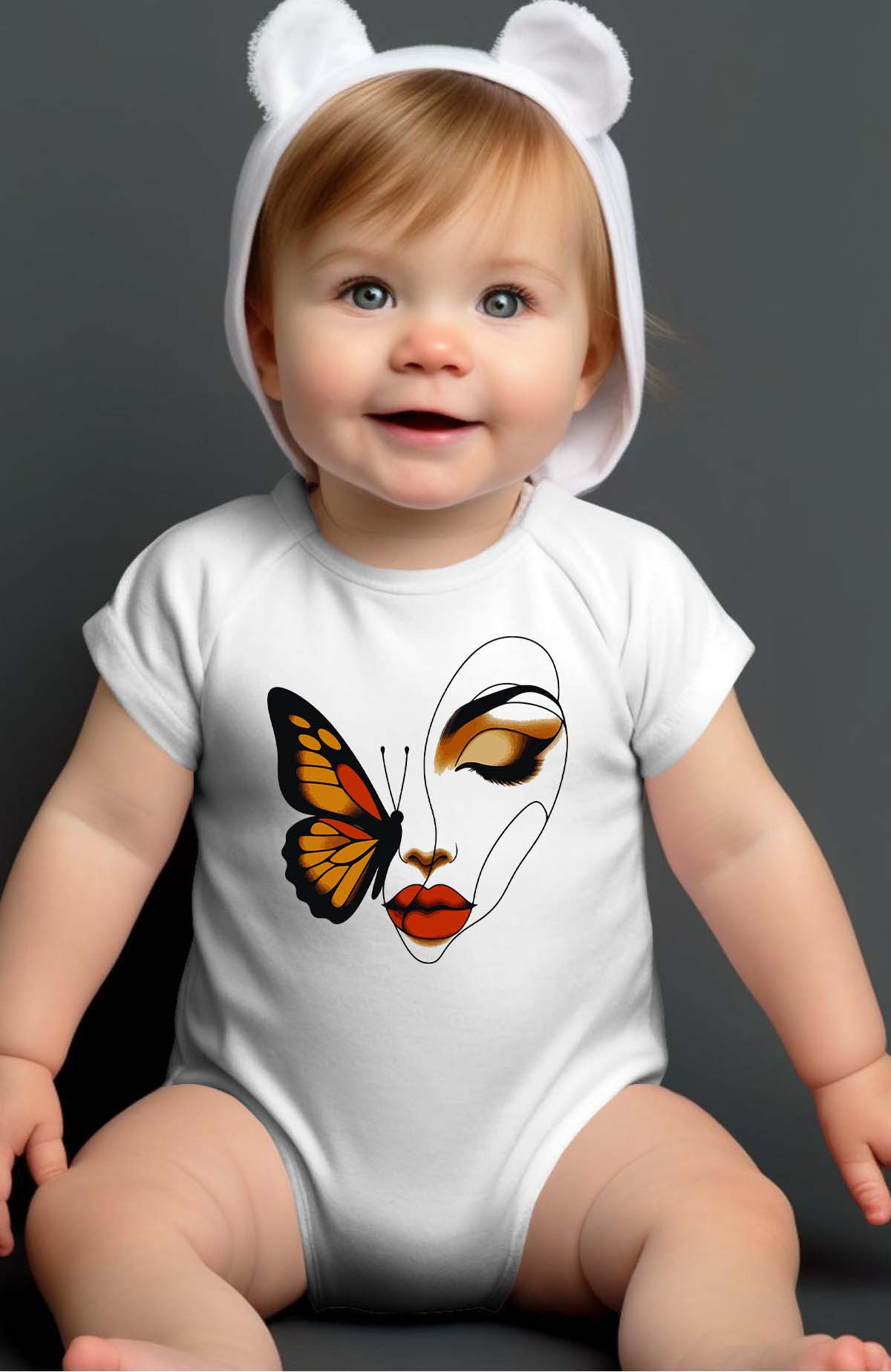 Grossiste I.A.L.D FRANCE - Butterfly face - Body bébé Fille