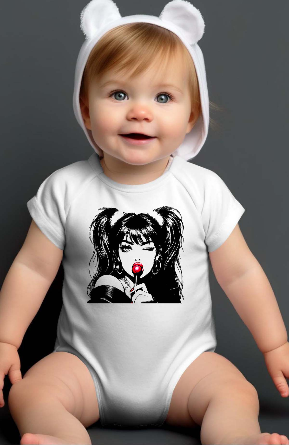 Großhändler I.A.L.D FRANCE - Lollipop Girl – Baby-Mädchen-Body