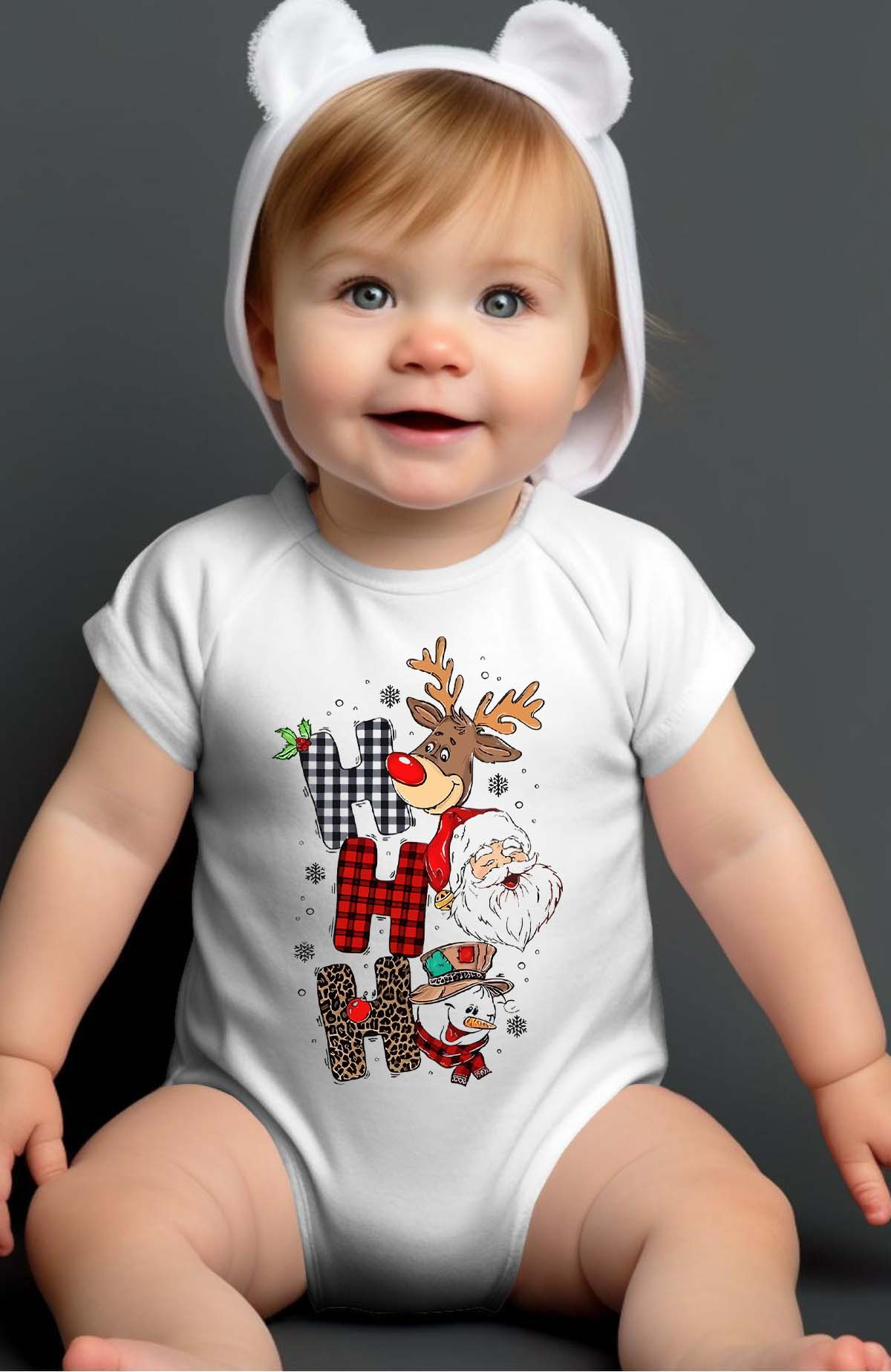 Wholesaler I.A.L.D FRANCE - Ho ho ho Noel - Baby girl bodysuit