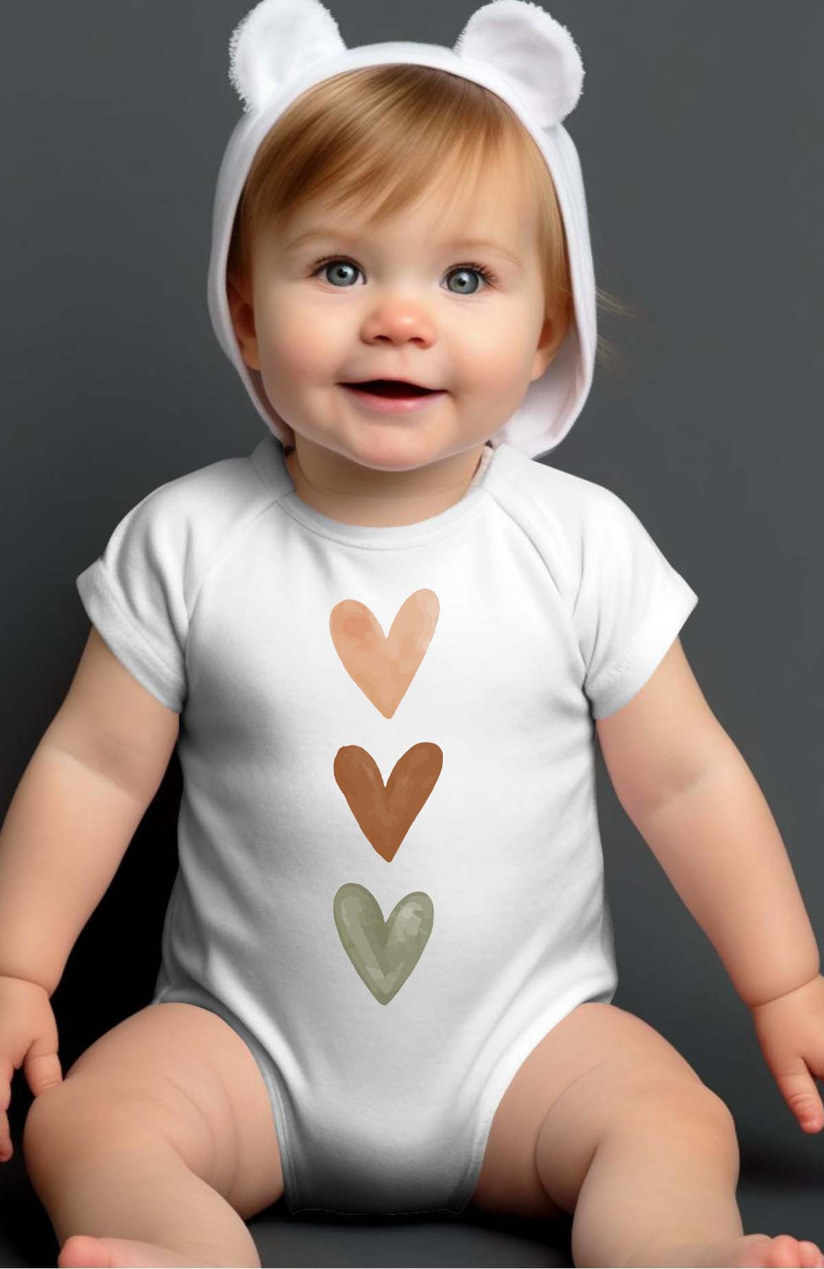 Grossiste I.A.L.D FRANCE - Heart paint - Body Bébé Fille
