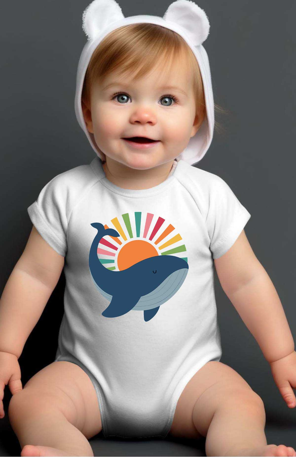 Grossiste I.A.L.D FRANCE - Baleine zen - Body Bébé Fille