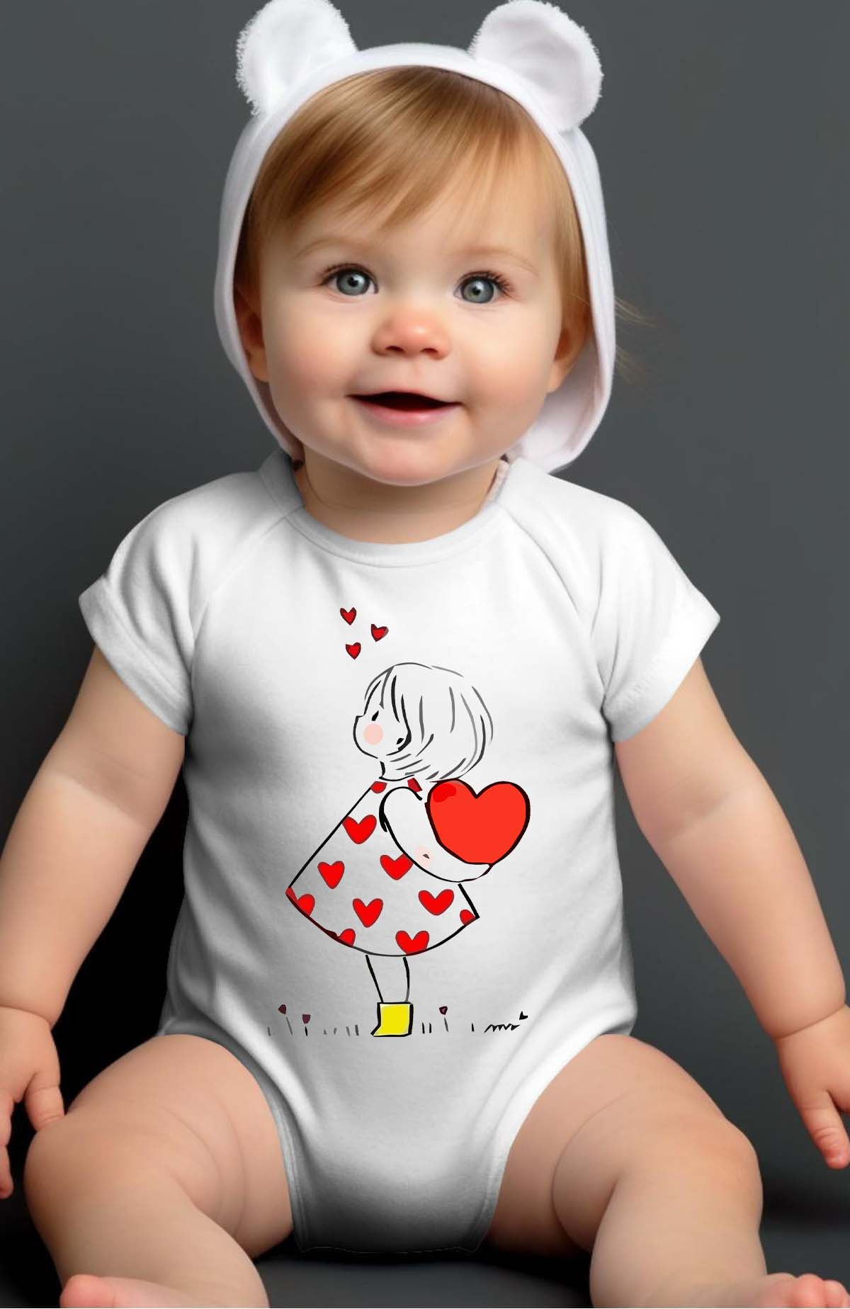 Grossiste I.A.L.D FRANCE - Heart dos - Body Bébé Fille