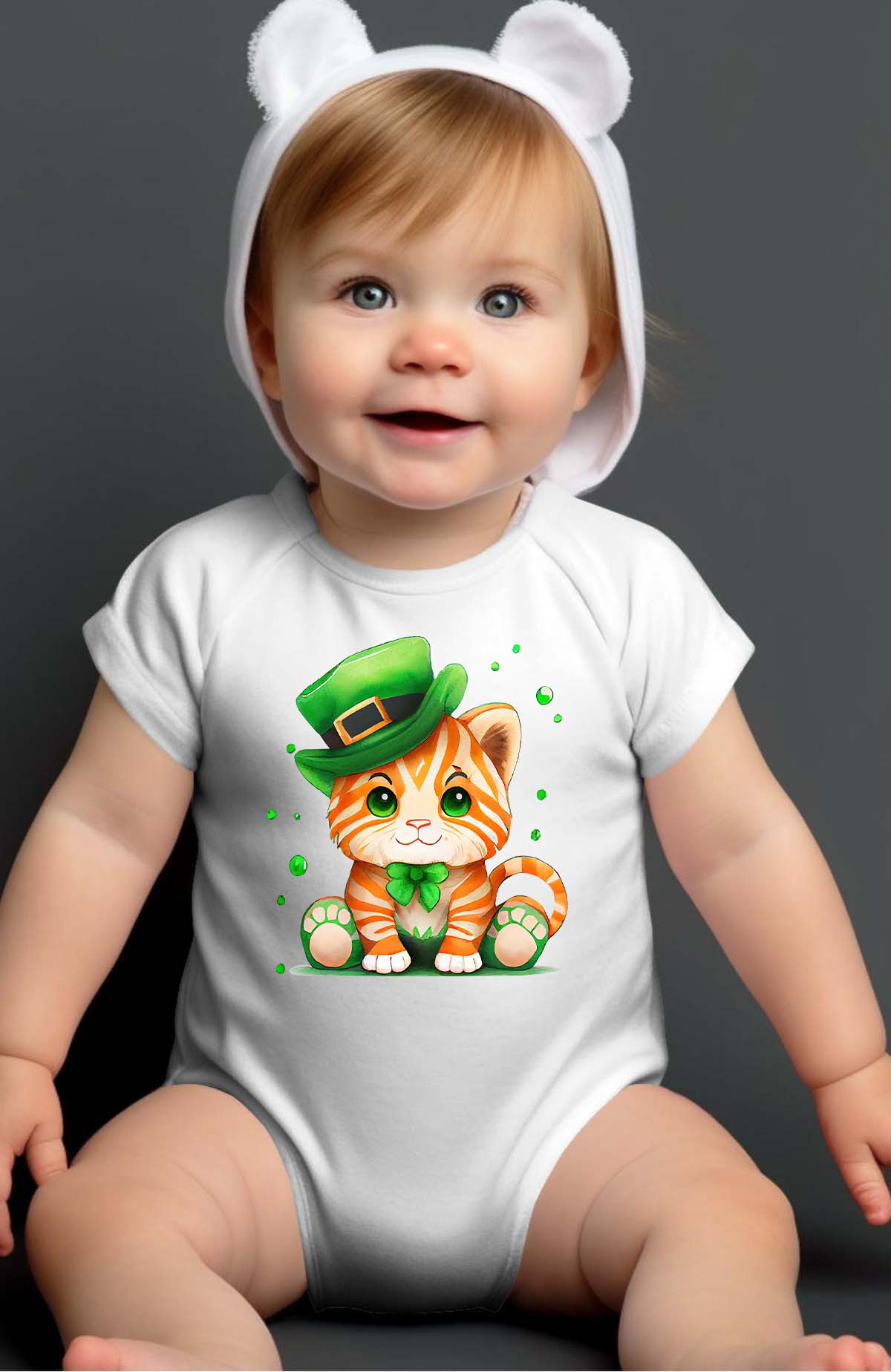 Wholesaler I.A.L.D FRANCE - Cat irish - Bodysuit Baby Girl