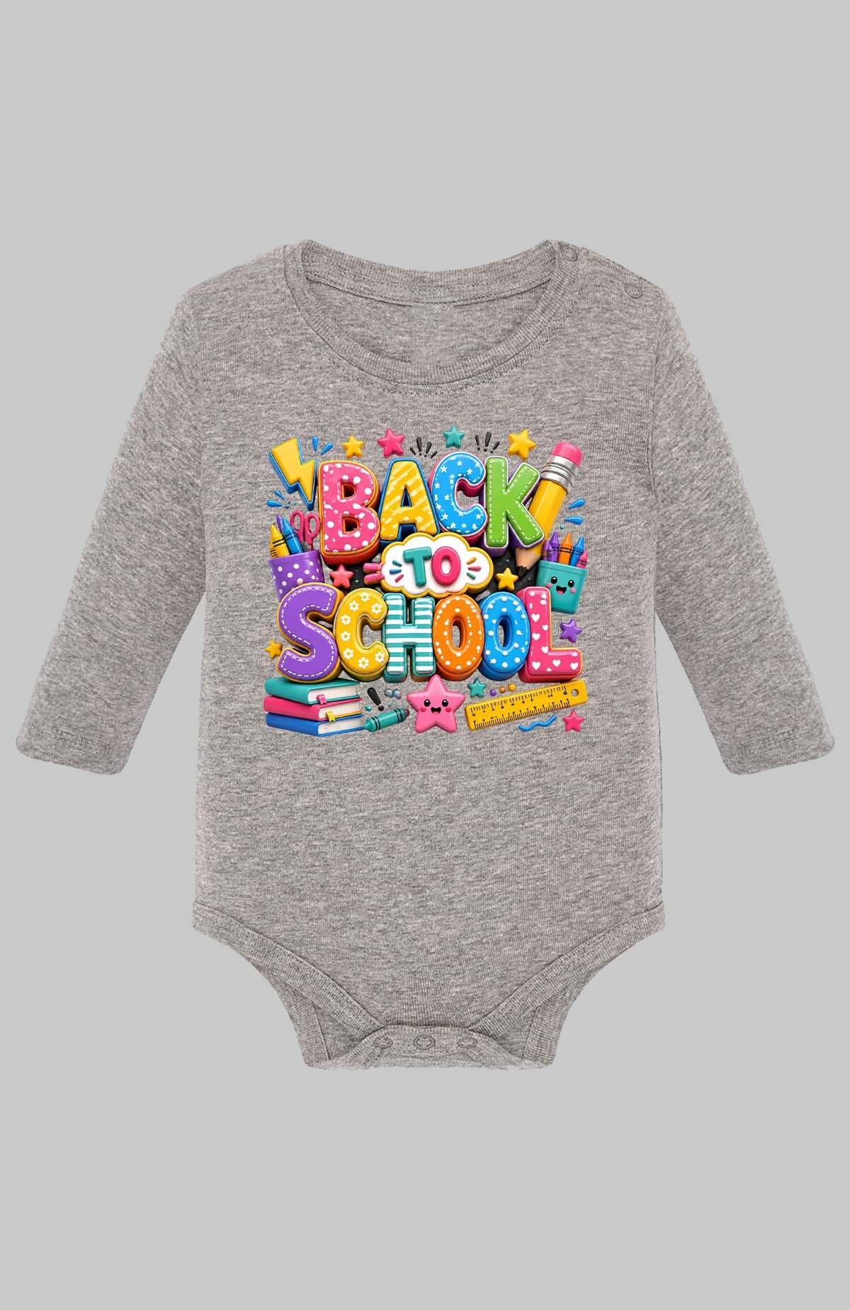 Grossiste I.A.L.D FRANCE - BACK to school art - Body Manche longue bébé Fille