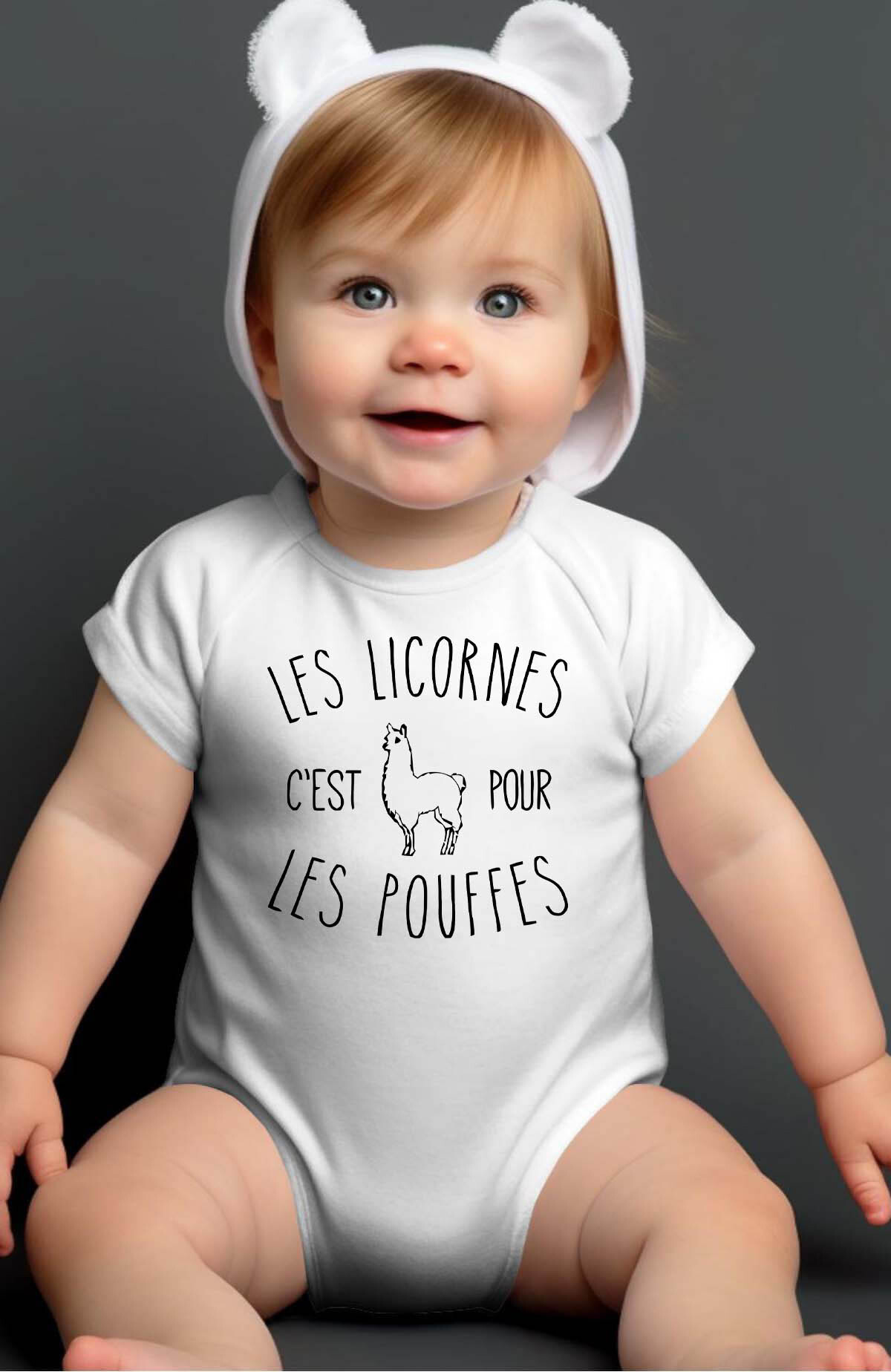 Grossiste I.A.L.D FRANCE - licornes pouffes - Body Bébé Fille